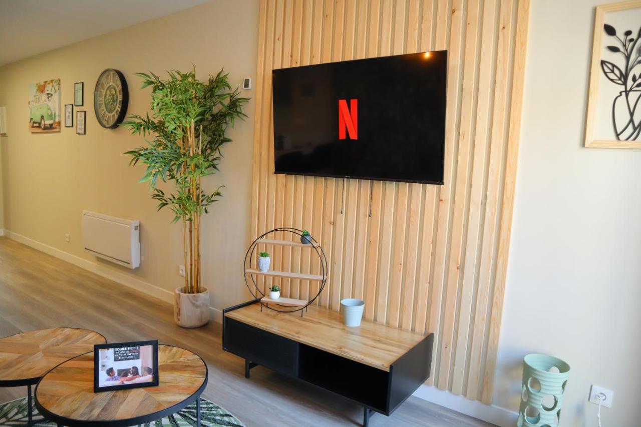 Appartement 1 Chambre Ambiance Tropicale - Centre De Bourbourg, Terrasse Privee المظهر الخارجي الصورة